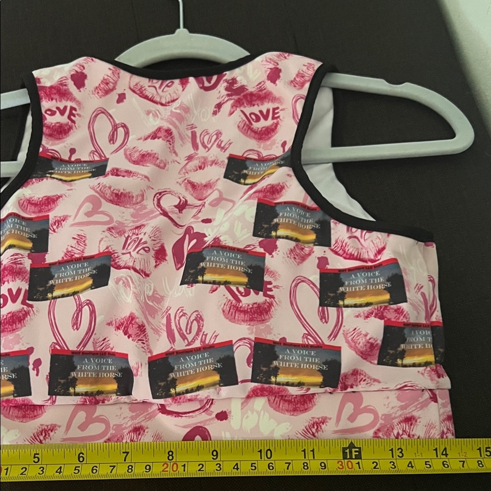 #* 038= Pink Black Graphic Sport Top WHT Boutique - Picture 4 of 10